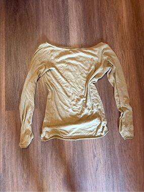 Free people Women’s Long Sleeve Boatneck Top - Olive